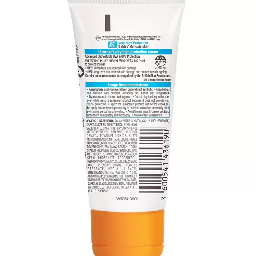 GARNIER Crème Solaire Bebe Sensitive Advanced Spf50+ Cheap