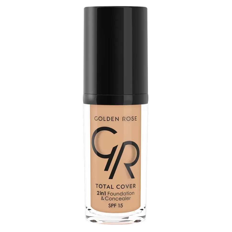 GOLDEN ROSE Fond De Teint Et Correcteur 2 En 1 - Total Cover - N04 Beige Cheap