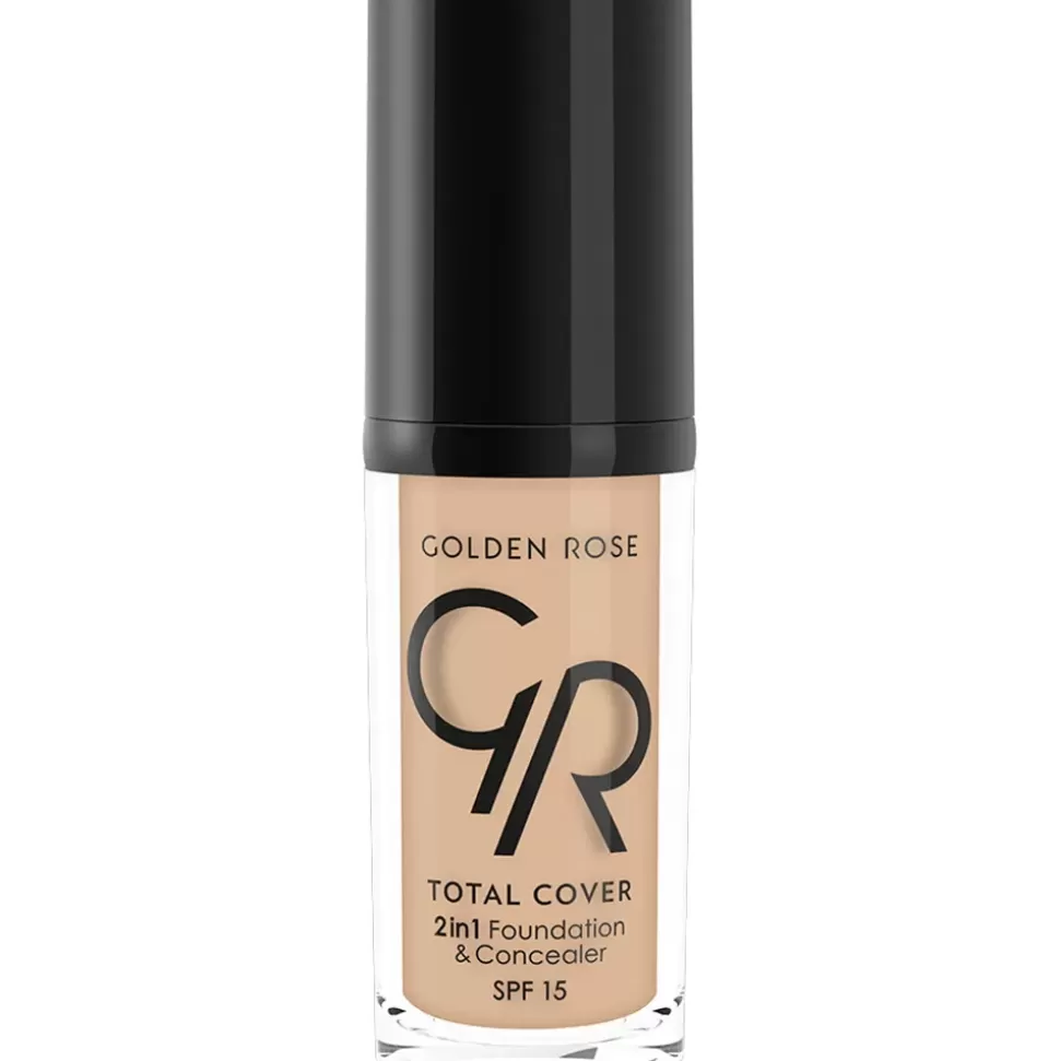 GOLDEN ROSE Fond De Teint Et Correcteur 2 En 1 - Total Cover - N05 Cool Sand Sale