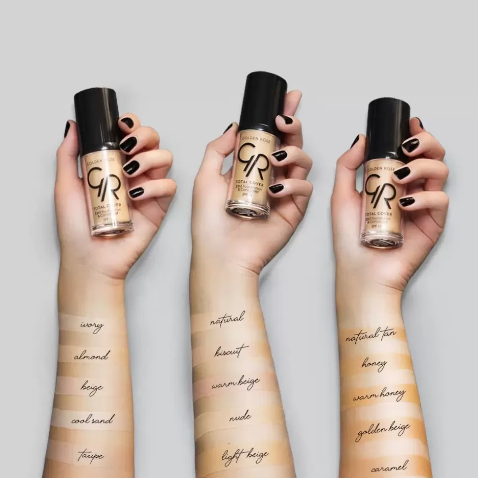 GOLDEN ROSE Fond De Teint Et Correcteur 2 En 1 - Total Cover - N05 Cool Sand Sale