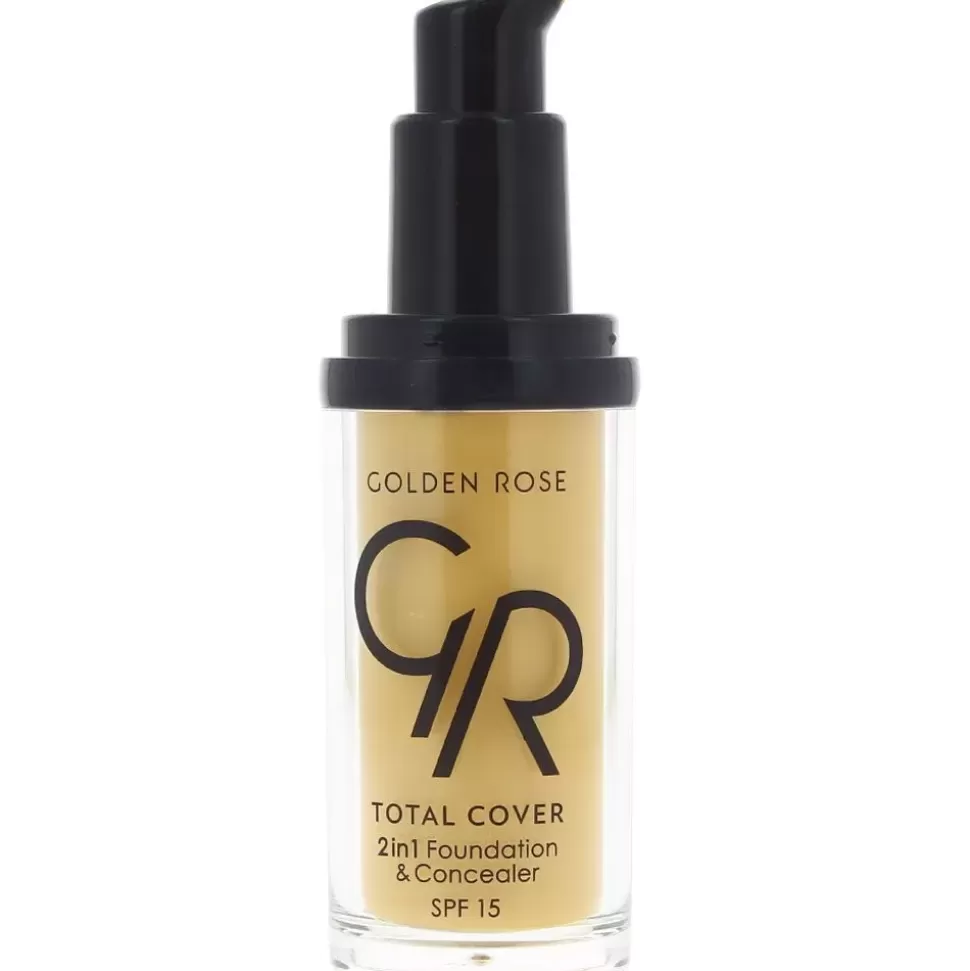 GOLDEN ROSE Fond De Teint Et Correcteur 2 En 1 - Total Cover - N08 Biscuit Shop