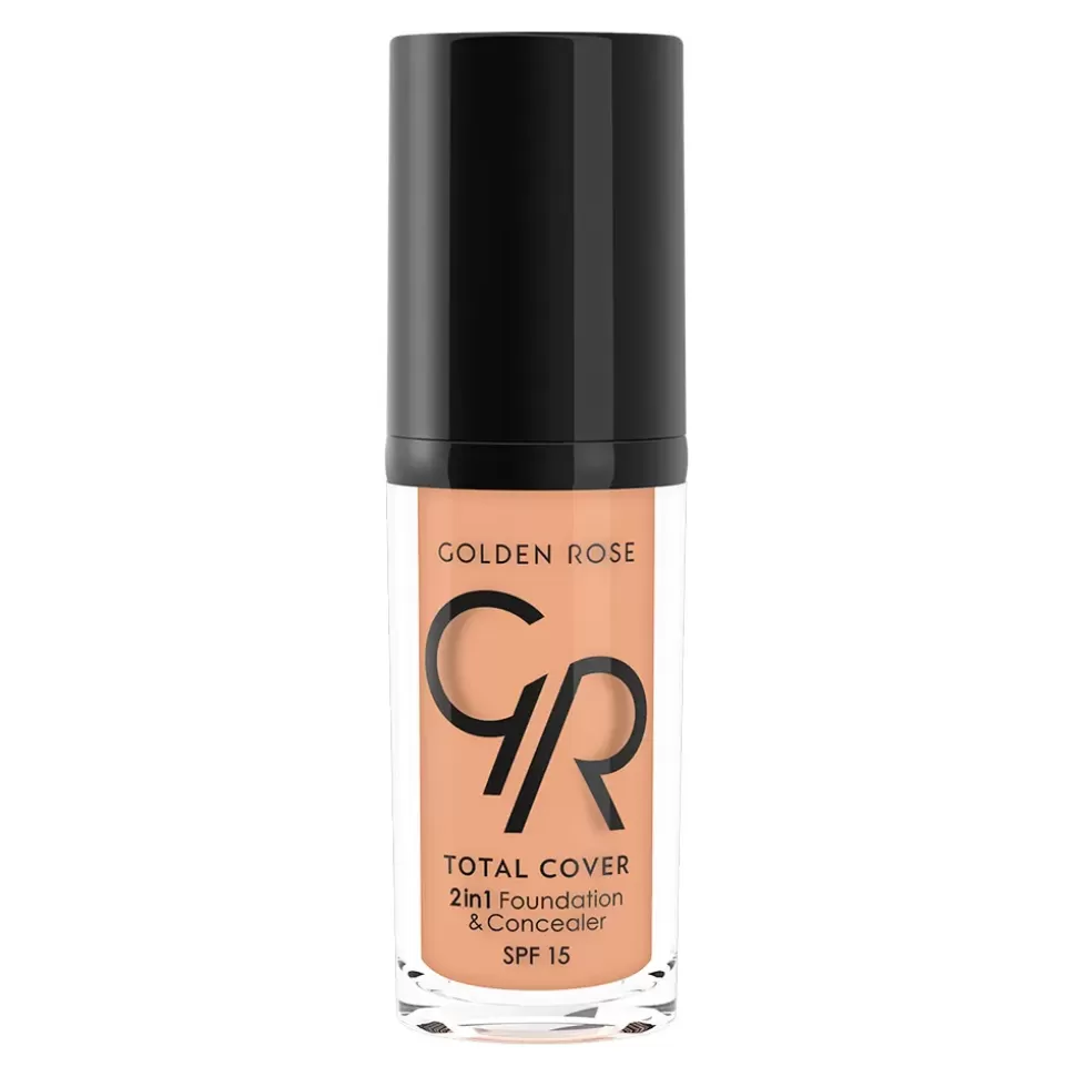 GOLDEN ROSE Fond De Teint Et Correcteur 2 En 1 - Total Cover - N09 Warm Rose Flash Sale