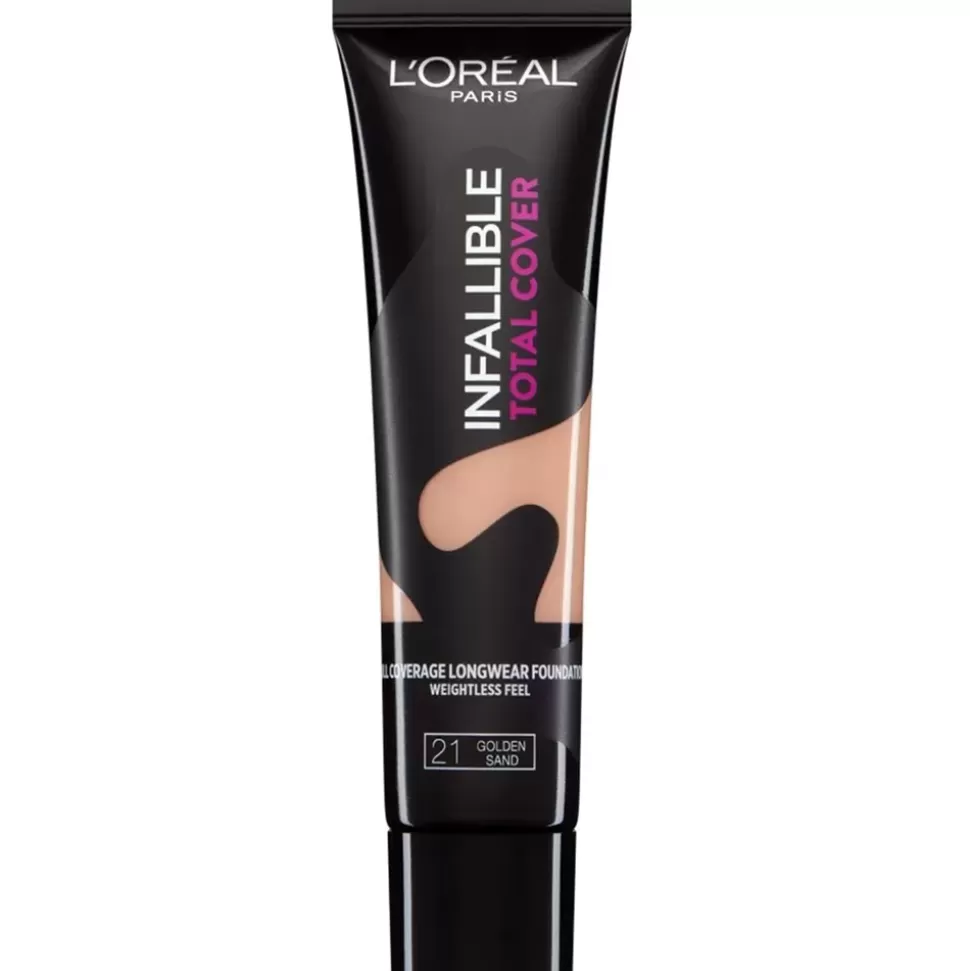 L'OREAL Fond De Teint Liquide Infaillible Total Cover – 21 Golden Sand Fashion