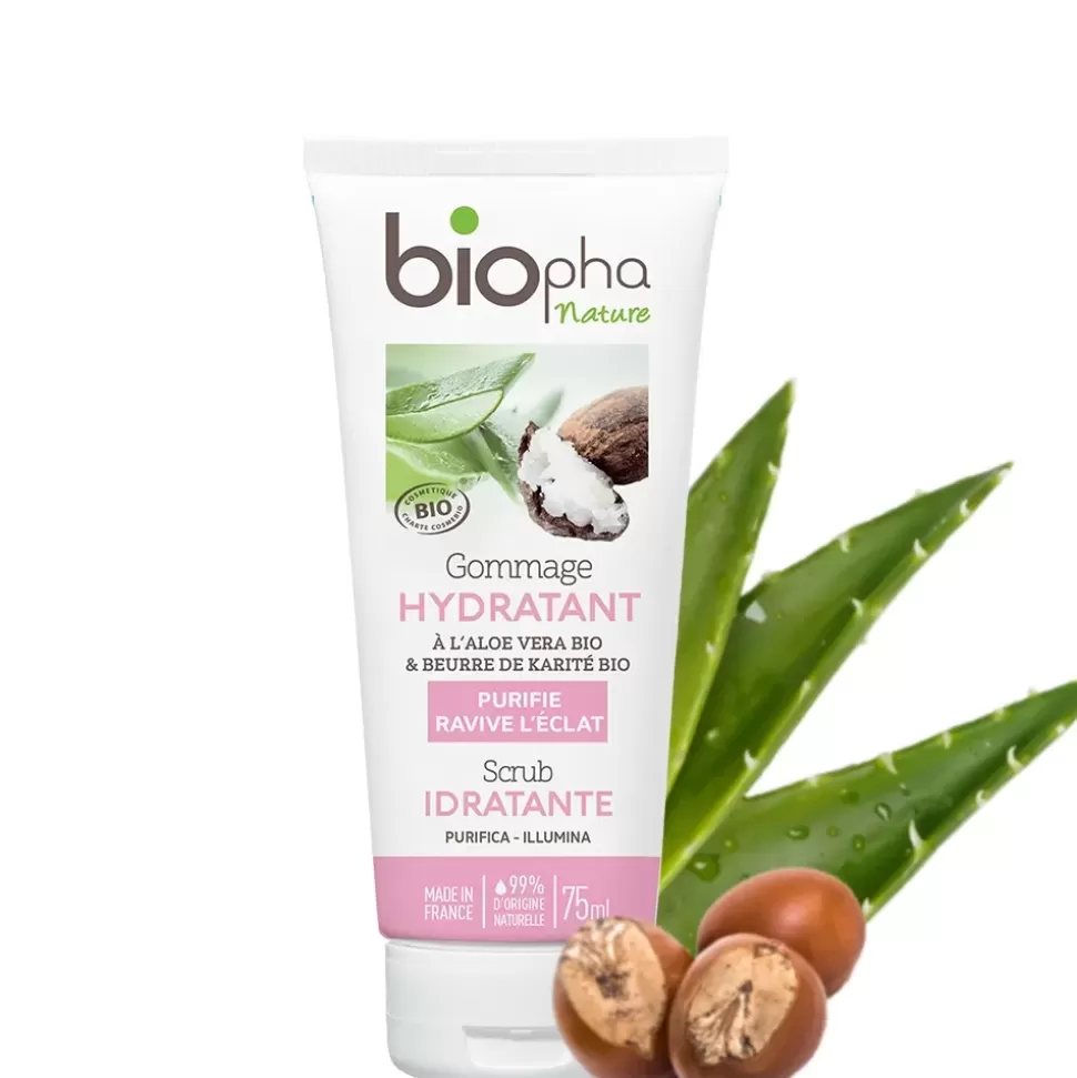 BIOPHA NATURE Gommage Hydratant Visage A L'Aloe Vera - Au Beurre De Karite Clearance