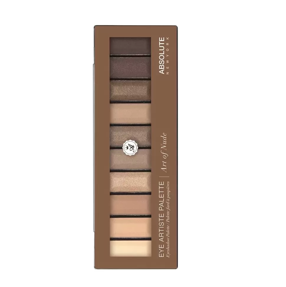 ABSOLUTE NEW YORK Palette 10 Fards A Paupières Artiste - P01 Art Of Nude Best