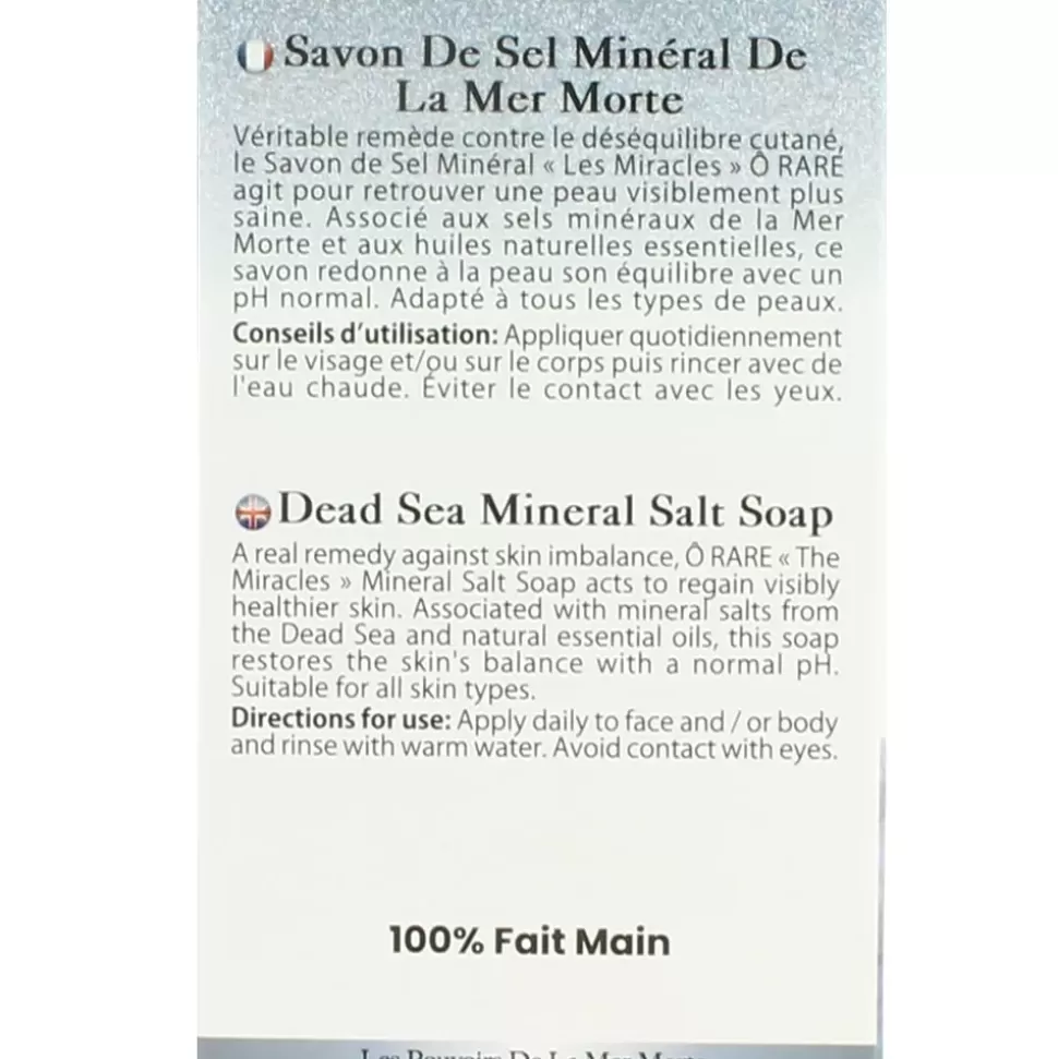 O RARE Savon De Sel Mineral De La Mer Morte - Les Miracles Store