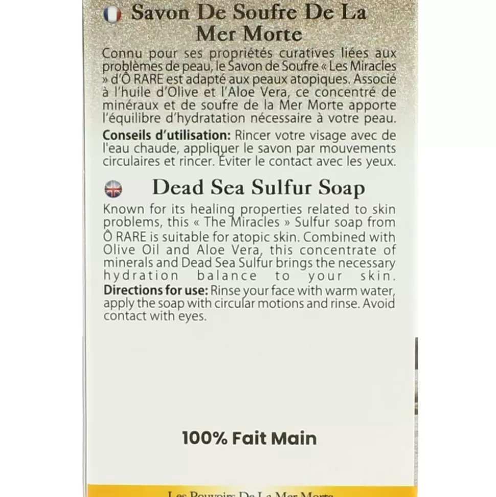 O RARE Savon De Soufre De La Mer Morte - Les Miracles Fashion