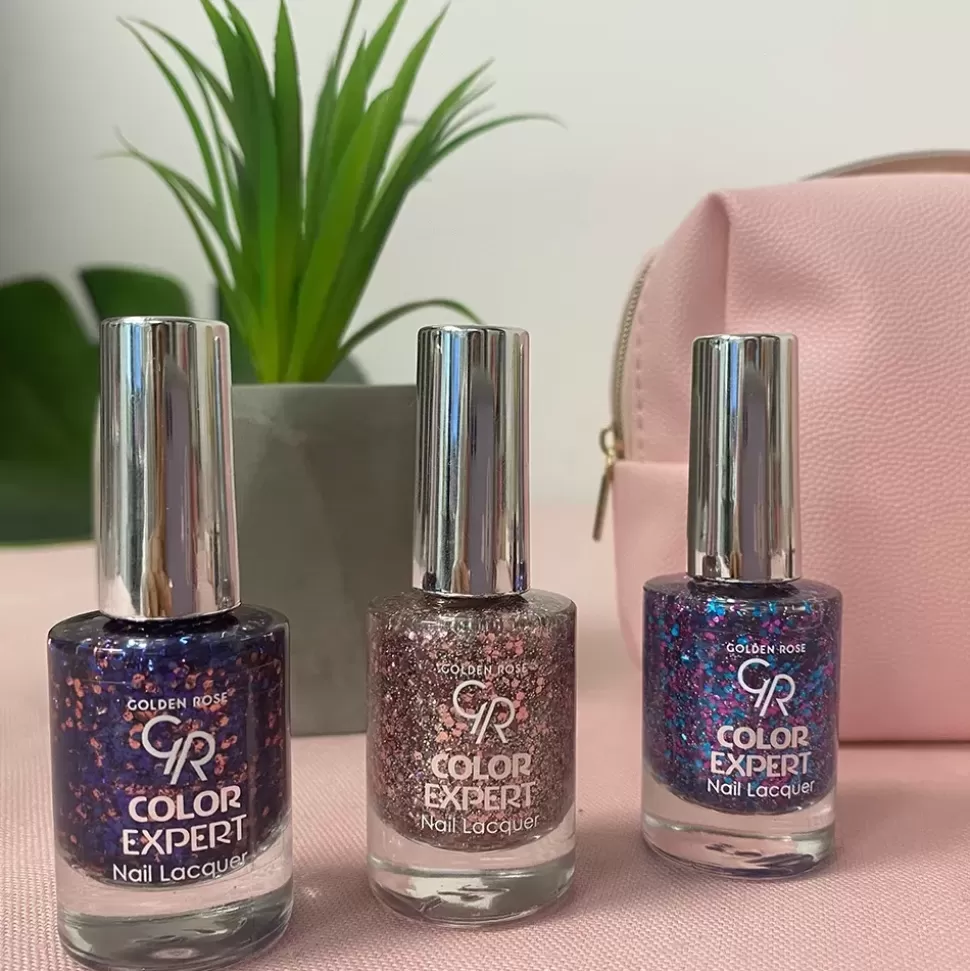 GOLDEN ROSE Vernis A Ongles Paillette Color Expert - 613 Bleu Et Violet Clearance